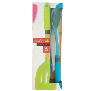 6 full size Core colorful utensil set